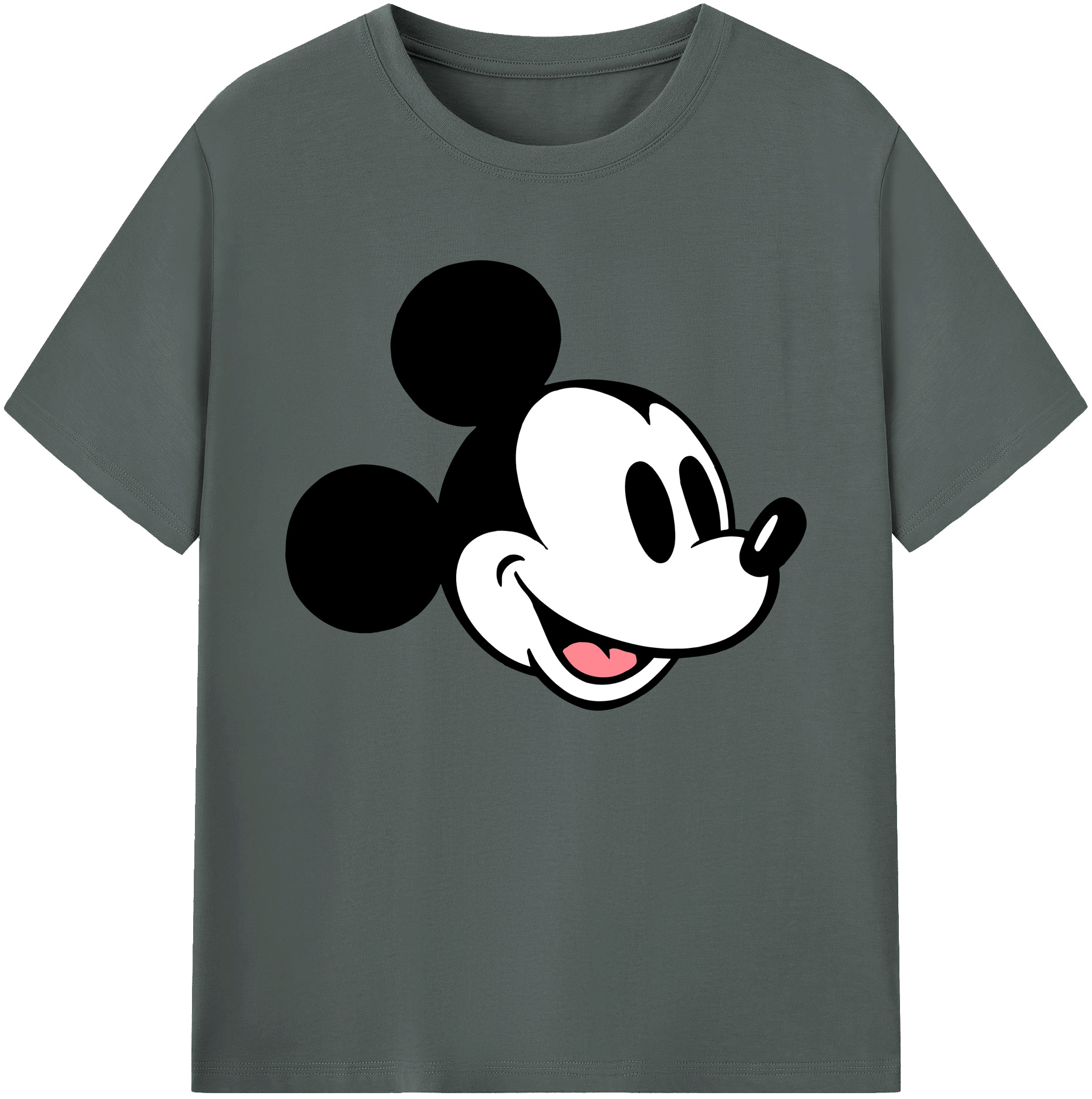 ミッキーマウス Mickey Mouse 綿100％ メンズ半袖Tシャツ｜肌触りやわらか＆通気性